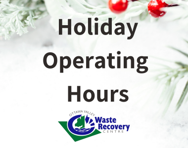 Holiday Operating Hours