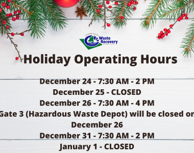 Christmas Holiday Hours